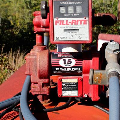 Fuel tank and Fill-Rite pump