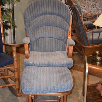 rocking chair with ottoman 