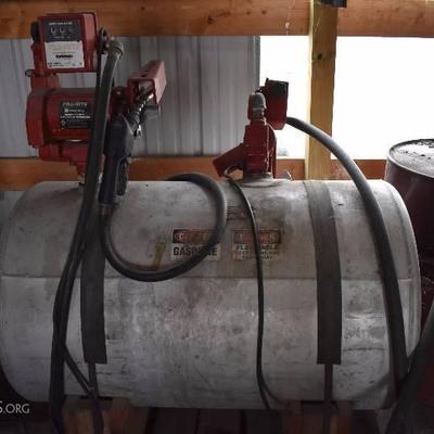 Approx. 100 Gallon Aluminum Gasoline Tank With Pumps
