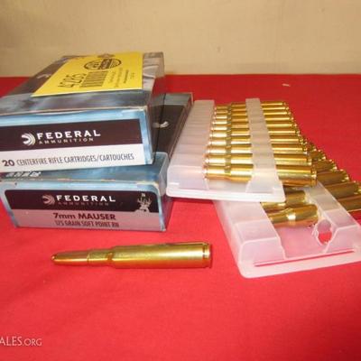 2 Boxes Federal 7mm Mauser Ammo
