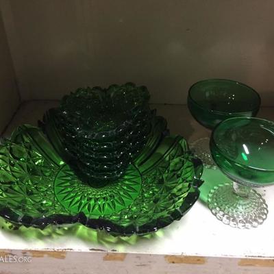 Green Glassware.