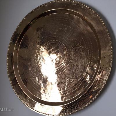 Brass Serving Plates.