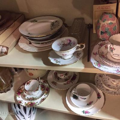 assorted patterns of china.