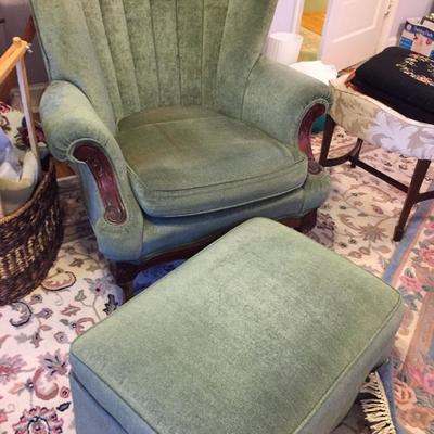 Armchair and Ottoman.