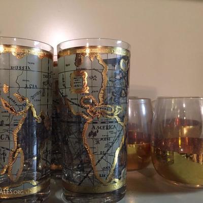 Vintage cocktail glasses.