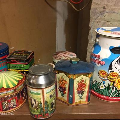 Assorted Tins.