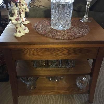 pair of Mission Style end tables