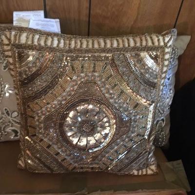 beaded Pier One pillows