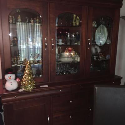 Newer style china cabinet with 