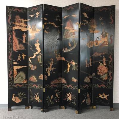 Coromandle Lacquered Screen, Two Sided