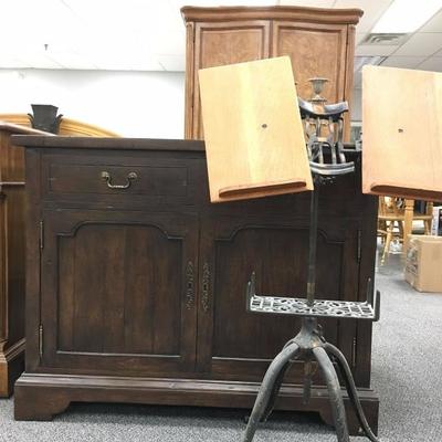Antique Music Stand, Electronic TV Lift Cabinet 