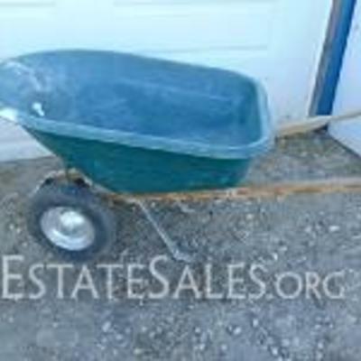 Heavy Duty Forest Green Wheel Barrow