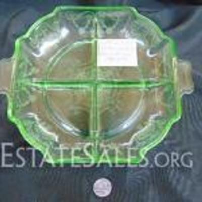 Lovely Green Vaseline Dish