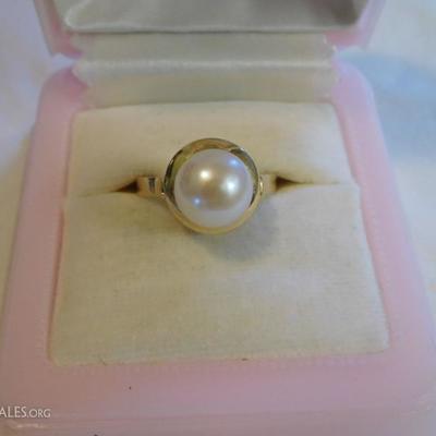 14k Pearl Ring