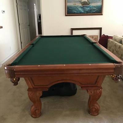 American Heritage 4 x 8 slate pool table, some of the bumpers need replaced 