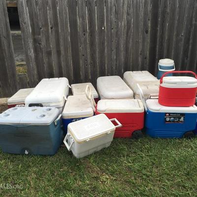 Ice chests; BBQ pits; Childs ride-on toys; Children’s play set; Baby items