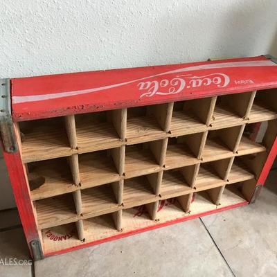 Coca-cola bottle wooden crate. Price at estate sale: $40
