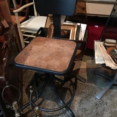 Vintage drafting stool.