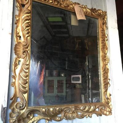 Vintage gilt mirror.