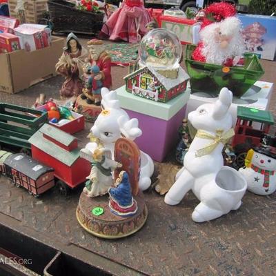 Large lot of Christmas Decorations