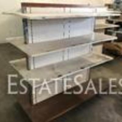 ROLLING DOUBLE SIDED RETAIL SHELF