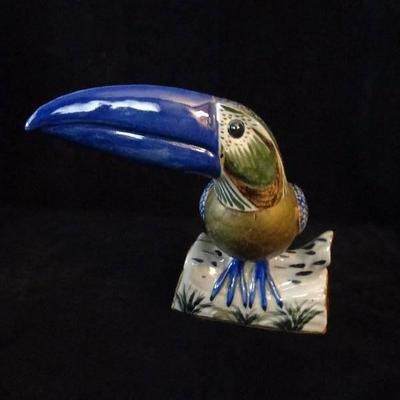 Brass and Porcelain Toucan