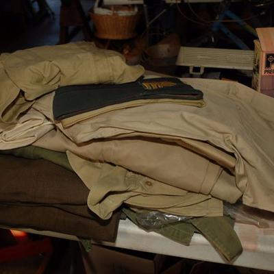 WWII - KOREAN WAR MILITARY U.S. ARMY UNIFORM PANTS AND SHIRTS AND MORE