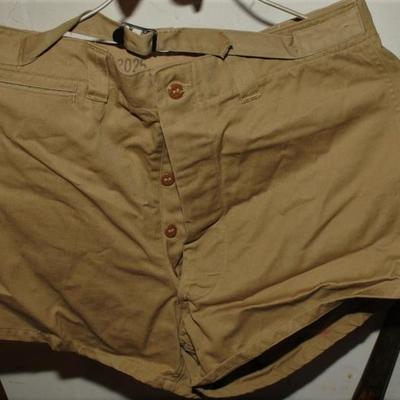 WWII - KOREAN WAR MILITARY U.S. ARMY UNIFORM RARE ATHLETIC SHORTS