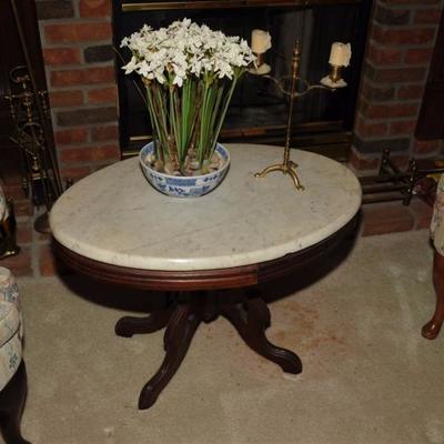 MARBLE TOP LOW TABLE