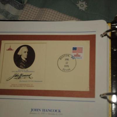 BOUND VOLUME OF FIRST DAY COVERS OF SIGNERS OF THE DECLARATION OF INDEPENDENCE
