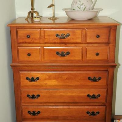 MAPLE BED ROOM SET: TALL DRESSER