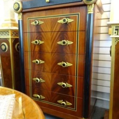 VERSACE STYLE 6 DRAWER NEOCLASSICAL CHEST
