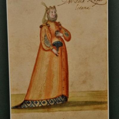 VERY IMPORTANT ITALIAN RENAISSANCE COSTUME DESIGNS: GENTLEWOMAN OF NAPLES ~ BOLOGNA ~ VENICE & PADUA 