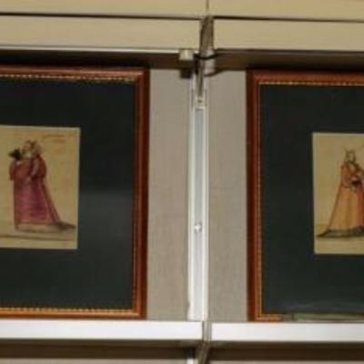 VERY IMPORTANT ITALIAN RENAISSANCE COSTUME DESIGNS: GENTLEWOMAN OF NAPLES ~ BOLOGNA ~ VENICE & PADUA 