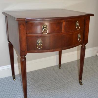 One of two Palmer House by Lexington side tables