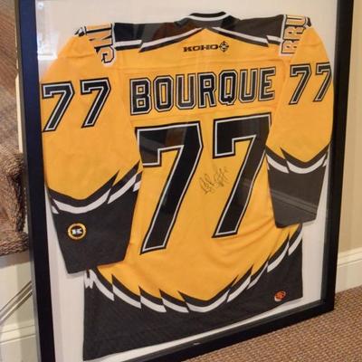 AUtographed Ray Bourque jersey