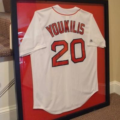 Autographed Kevin Youkilis jersey