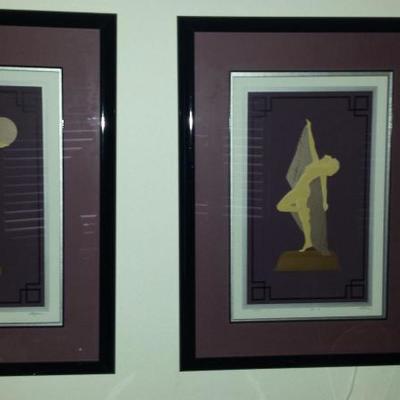 Art Deco Signed  and numbered pieces