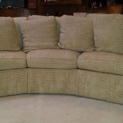 Sherrill Sofa with loose pillow back - H 37 W 109 D 23 - Seat Height approx. 18 inches - Overall depth 41 inches
