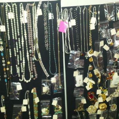 Jewelry of all types, vintage to current, gold, gold filled, sterling silver, costume, Swarovski, ladies and men's.
