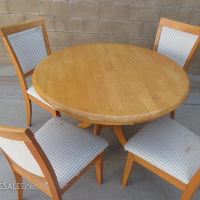 Small round table with 4 chairs
