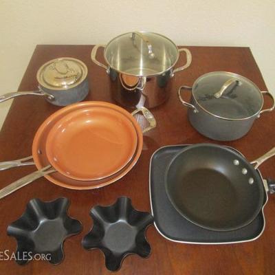 Red Copper pans and more