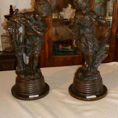 Moreau bronze pair.