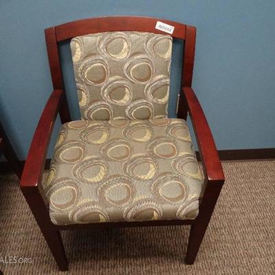Very nice looking wood frame padded office chair