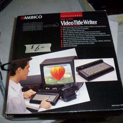 Ambico Video Title writer