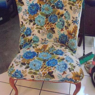 Vintage Upholstered Side chair
