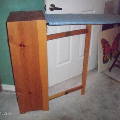 Space saving Ironing board with cabinet