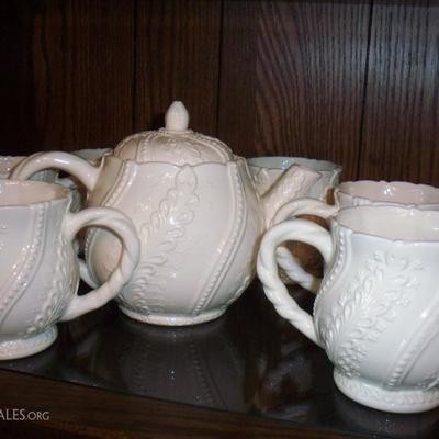 Vintage Shafford Tea pot with 6 cups