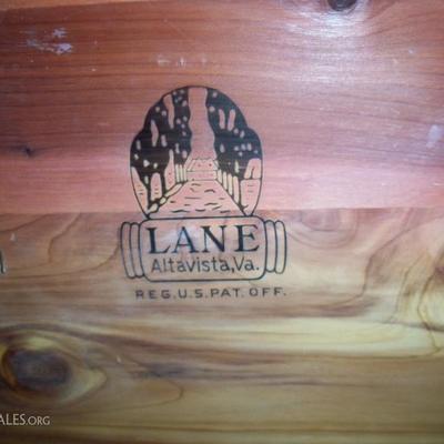 Lane Co. brand on inside of cedar chest