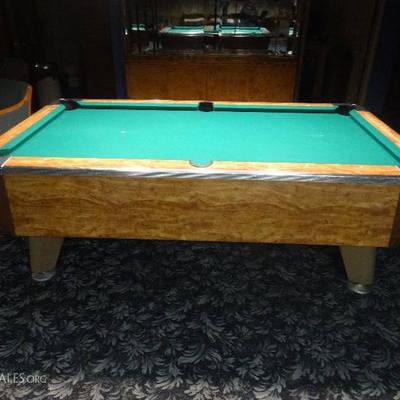 Valley Panther Coin Op pool table.